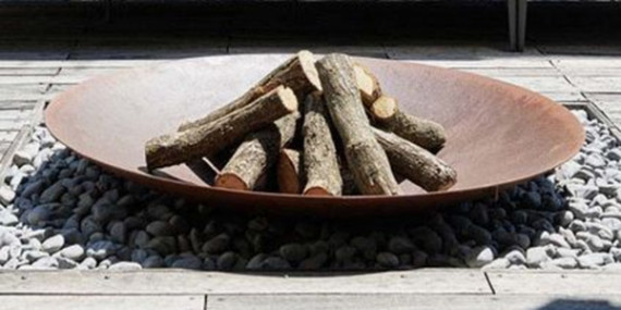 Corten bålsted Ø800 cm