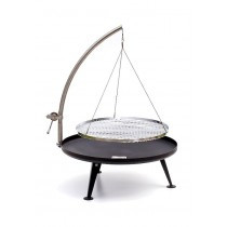 Fire-Pit 800 - Sortmalet med spil og forkromet rist