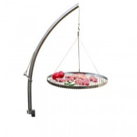 Jordspyd med arm og rustfri rist